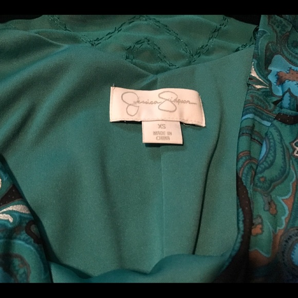 Jessica Simpson XS Green Dress NWT - Picture 4 of 5